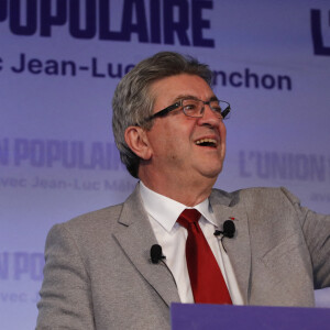 Jean-Luc Mélenchon au soir du premier tour des élections présidentielles 2022, à Paris le 10 avril 2022