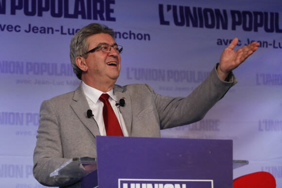 Jean-Luc Mélenchon au soir du premier tour des élections présidentielles 2022, à Paris le 10 avril 2022