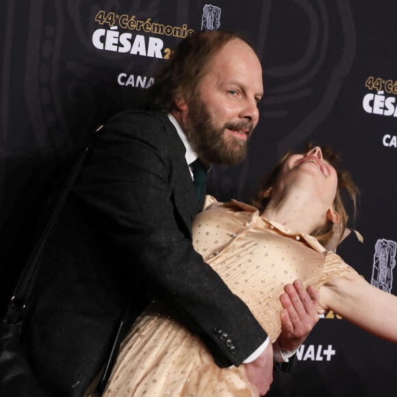 Julie Depardieu et son compagnon Philippe Katerine - Photocall de la 44ème cérémonie des César à la salle Pleyel à Paris. Le 22 février 2019 © Borde-Jacovides / Bestimage 