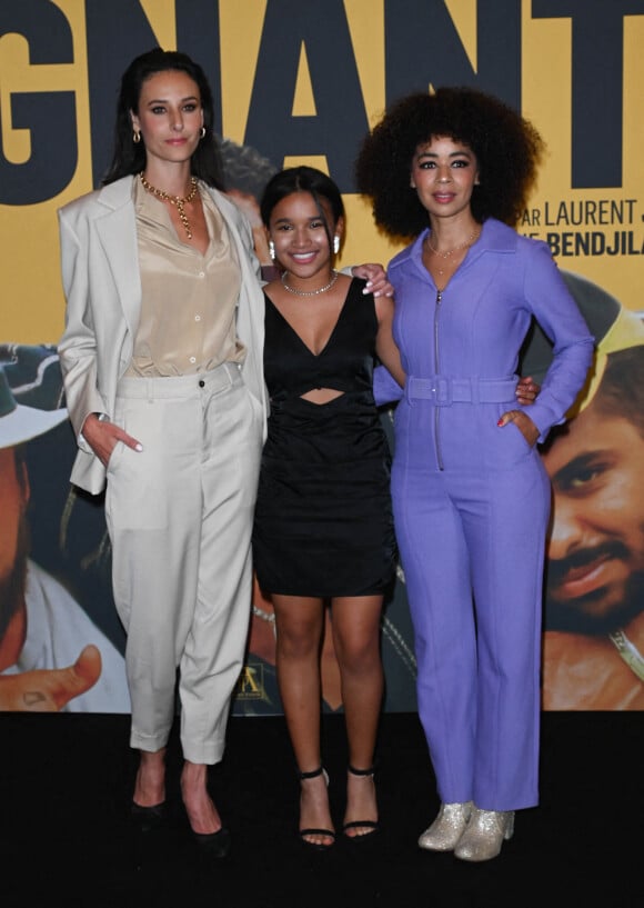 Adèle Galloy, Gloria Colston et Aurélie Konaté - Avant-première du film "Les Gagnants" au Grand Rex à Paris le 11 avril 2022. © Coadic Guirec/Bestimage