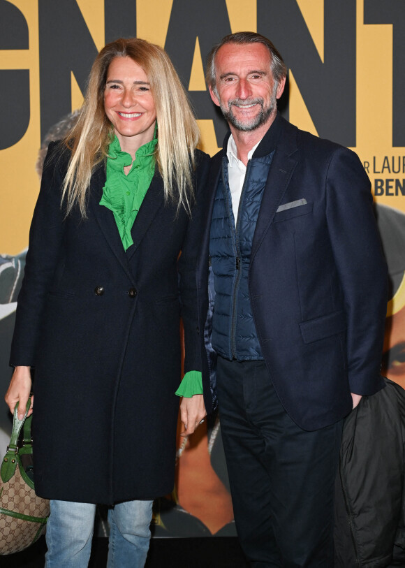 Jean-Claude Blanc et sa femme Stéphanie - Avant-première du film "Les Gagnants" au Grand Rex à Paris le 11 avril 2022. © Coadic Guirec/Bestimage