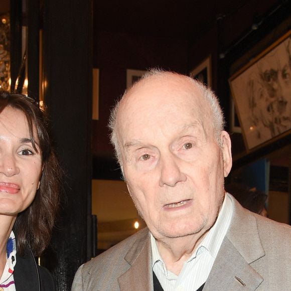 Lisa Martino et Michel Bouquet - Remise du prix de La Fondation Barrière pour la pièce "Skorpios Au Loin" au théâtre des Bouffes-Parisiens à Paris, France, le 18 octobre 2018. © Coadic Guirec/Bestimage 