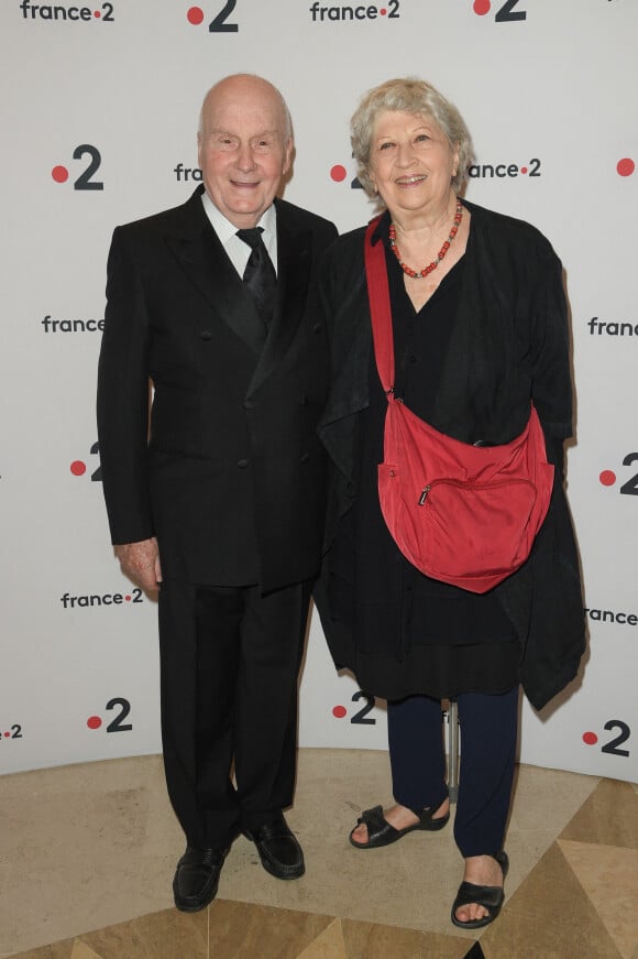 Michel Bouquet et sa femme Juliette Carré - 30ème cérémonie des Molières à la salle Pleyel à Paris, France. © Coadic Guirec/Bestimage 