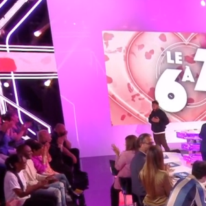 Danielle Moreau et Bernard Montiel échangent un bisou dans "Touche pas à mon poste"