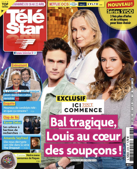 Couverture du dernier numéro de "Télé Star" paru le 12 avril 2022