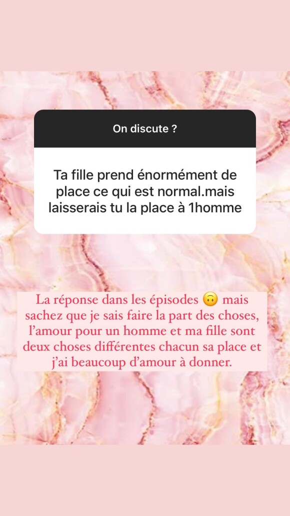 Emilie de "Mariés au premier regard" répond aux questions de ses abonnés sur Instagram, le 15 avril 2022