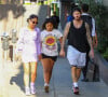 Exclusif - Christina Milian fait du shopping avec sa fille Violet et son mari Matt Pokora (M. Pokora) à Los Angeles.