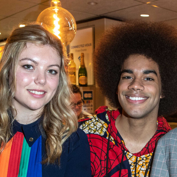 Gwendal Marimoutou, Fauve Hautot, Héloïse Martin au cocktail après le spectacle "EntreNous By D'Pendanse" au Dôme de Paris - Palais des Sports, à Paris, France, le samedi 7 Mars 2020. © Cyril Moreau/Bestimage 