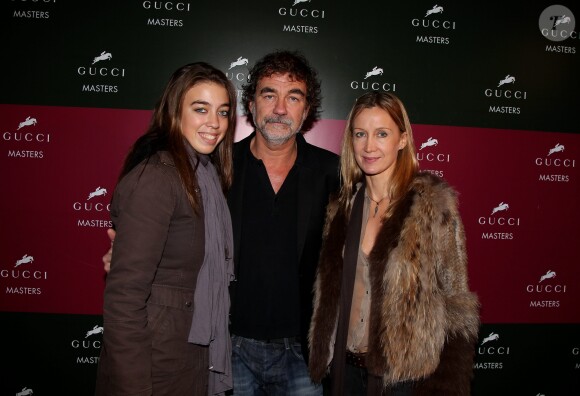 Olivier Marchal, sa femme Catherine et leur fille, en 2011.