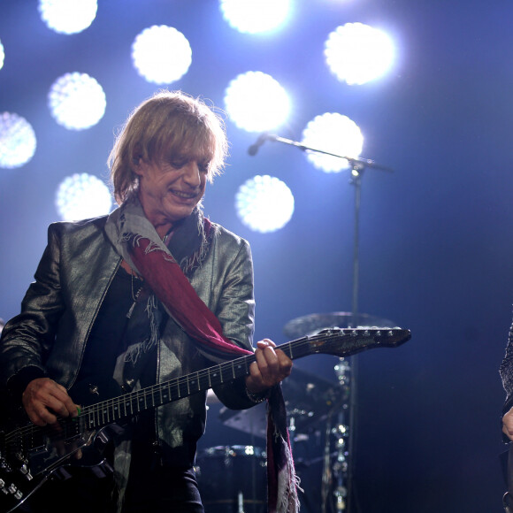 Concert des "Insus" à Bordeaux, retour du groupe "Téléphone" sur scène avec Jean-Louis Aubert, Louis Bertignac, et Richard Kolinka à Bordeaux le 18 mai 2016. © Patrick Bernard-Quentin Salinier / Bestimage