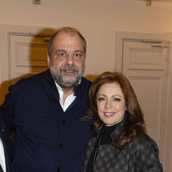 Exclusif - Eric Dupond-Moretti et sa compagne Isabelle Boulay - Eric Dupond-Moretti à la barre au théâtre de la Madeleine à Paris © Pierre Perusseau/Bestimage