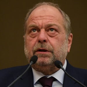 Eric Dupond Moretti ( garde des Sceaux - ministre de la Justice ) - lors de la convention Nationale de prévention des violences dans le sport à Paris, France, le 9 mars 2022. © Federico Pestellini/Panoramic/bestimage