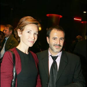 José Garcia et Isabelle Doval - Première du film "Le Couperet" au cinéma Gaumont Champs-Elysées. Paris.