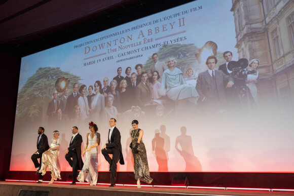 Illustration lors de l'avant première de Downton Abbey 2 : Une nouvelle ère au cinéma Gaumont Champs-Élysées Marignan à Paris le 19 avril 2022 © Olivier Borde / Bestimage 