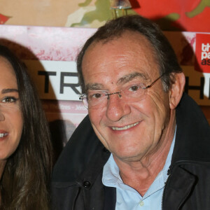 Jean-Pierre Pernaut et sa femme Nathalie Marquay - People à la générale de la pièce "Coiffure et Confidences" au théâtre Michel à Paris, le 4 février 2016. © CVS/Bestimage