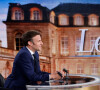 Débat télévisé entre les deux candidats en finale de l'élection présidentielle 2022 Emmanuel Macron pour LREM et Marine Le Pen pour le RN le 20 avril 2022
