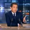 Nicolas Sarkozy lors du JT de Laurence Ferrari (lundi 25 janvier 2010 sur TF1)