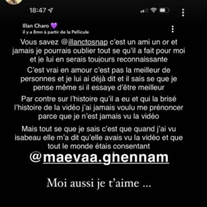 Maeva Ghennam parle de sa dispute avec Illan sur Instagram