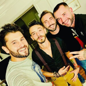 Mathieu et Alexandre de "L'amour est dans le pré" avec Christophe Beaugrand et son mari Ghislain
