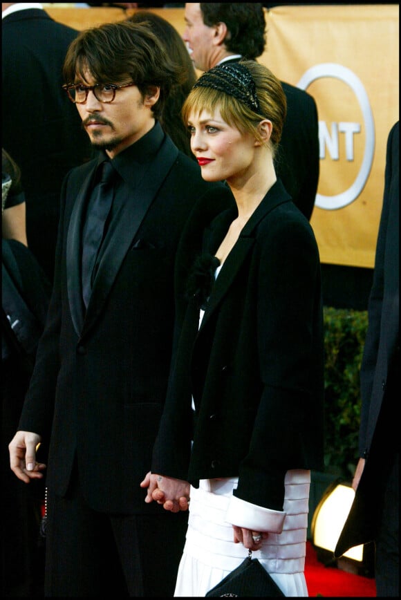 Johnny Depp et Vanessa Paradis, en 2005 à Los Angeles