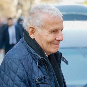 Patrick Poivre d'Arvor - Sorties des obsèques de Jean-Pierre Pernaut en la Basilique Sainte-Clotilde à Paris le 9 mars 2022. © Christophe Clovis / Bestimage