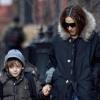 Sarah Jessica Parker emmène son fils James Wilkie à l'école le 26 janvier 2010 à New York