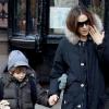 Sarah Jessica Parker emmène son fils James Wilkie à l'école le 26 janvier 2010 à New York