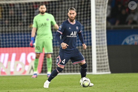 Sergio Ramos (PSG) - Match de Ligue 1 Uber Eats, PSG Vs Lorient (5-1) au Parc des Princes à Paris le 3 avril 2022. © JB Autissier/Panoramic/Bestimage
