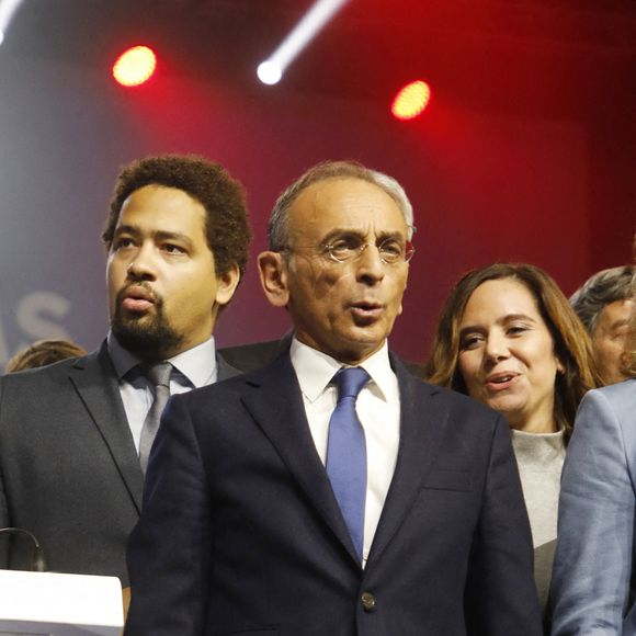 Sarah Knafo, conseillère de Eric Zemmour - Premier meeting de Eric Zemmour, candidat à l'élection présidentielle avec son parti "Reconquête !" à Villepinte le 5 décembre 2021