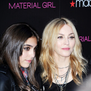 Madonna et Lourdes Leon - Lancement de la nouvelle ligne de vêtements de Madonna, Material Girl, chez Macy à Ne York le 22 septembre 2010
