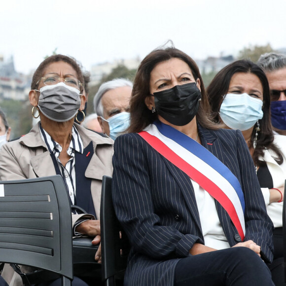 Rachida Dati, maire du 7ème arrondissement - La maire de Paris Anne Hidalgo inaugure la promenade Gisèle Halimi sur les bords de Seine, dans le 7ème arrondissement de Paris, France, le 31 août 2021. ©/Bestimage  Mayor of Paris