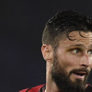 Olivier Giroud du Milan AC lors du Match de Football de Serie A, Lazio vs AC Milan au Olimpico stadium à Rome (Itale) le 24 Avril 2022.