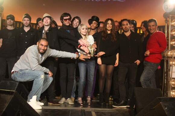 Les artistes nommés dans les catégories "révélation" des Victoires de la musique 2010, à paris, le 27 janvier 2010 !