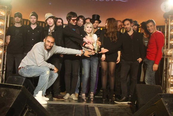 Les artistes nommés dans les catégories "révélation" des Victoires de la musique 2010, à paris, le 27 janvier 2010 !