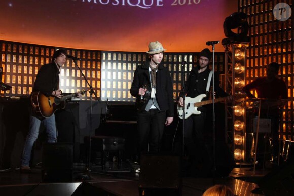 Archimède à l'annonce des nominations des Victoires de la musique 2010, à paris, le 27 janvier 2010 !