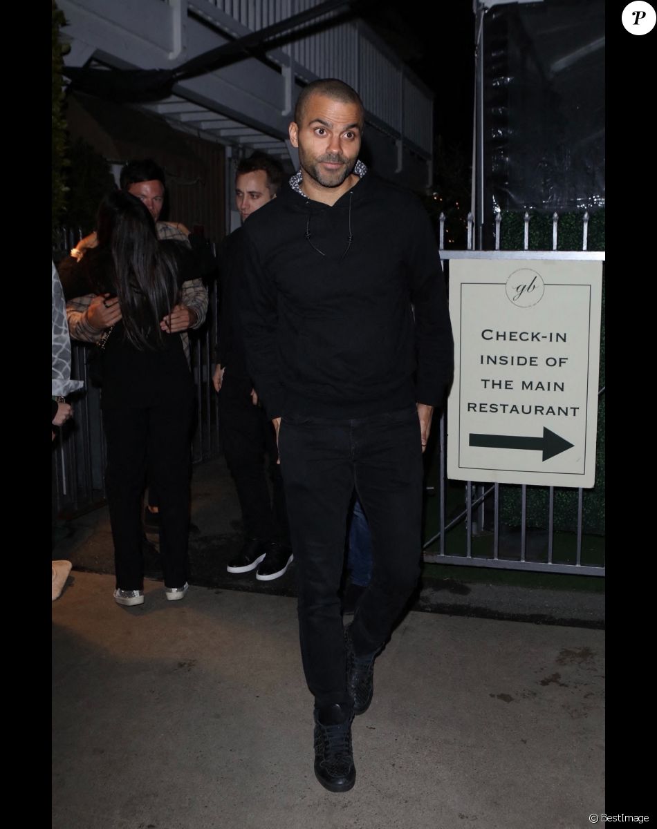 Exclusif - Tony Parker a dîné au restaurant Giorgio Baldi à Santa Monica le 9 janvier 2022.