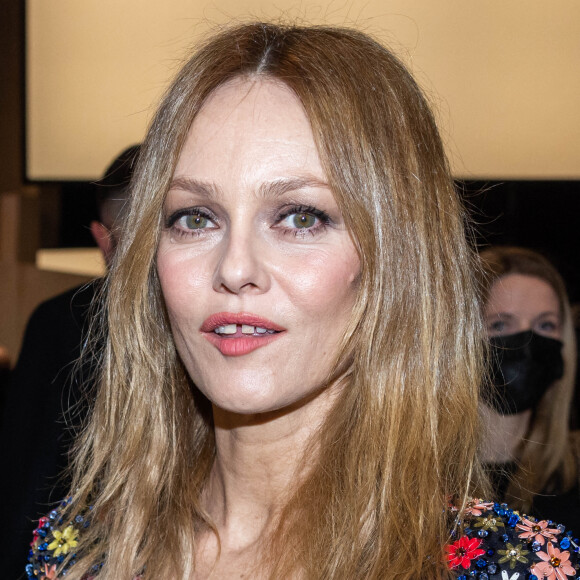 Vanessa Paradis - Photocall du 2ème défilé de mode Haute-Couture 2022 "Chanel" au Grand Palais Ephémère à Paris. Le 25 janvier 2022 © Olivier Borde / Bestimage 