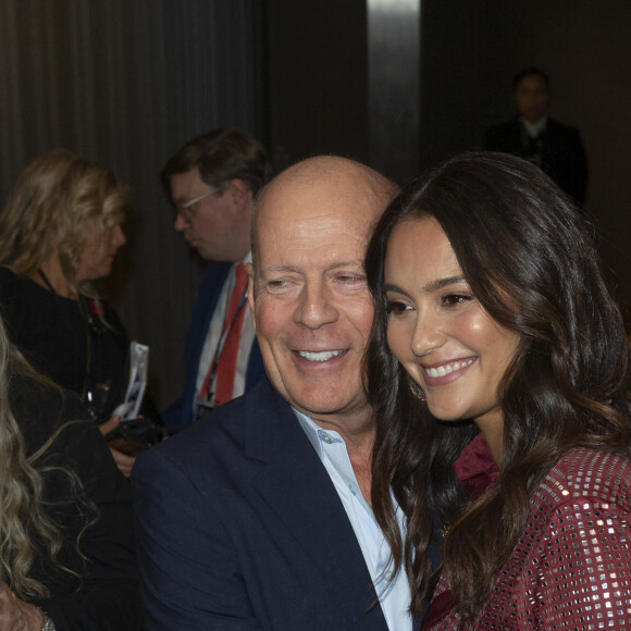 Bruce Willis et sa femme Emma Heming - Les célébrités lors de la première du film 'Brooklyn Affairs' à l'occasion de la 57ème édition du Festival du Film de New York, le 11 octobre 2019. 