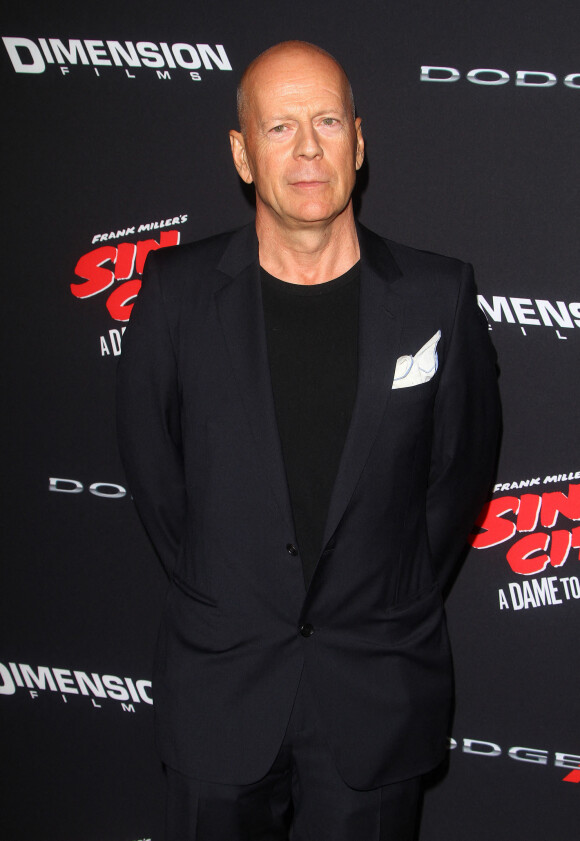 Bruce Willis à la première de 'Sin City: A Dame To Kill For' au Théâtre "TCL" à Hollywood, le 19 aout 2014 