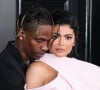 Travis Scott et sa compagne Kylie Jenner - Les célébrités posent lors du photocall de la soirée des GRAMMY Awards au Staples Center de Los Angeles 