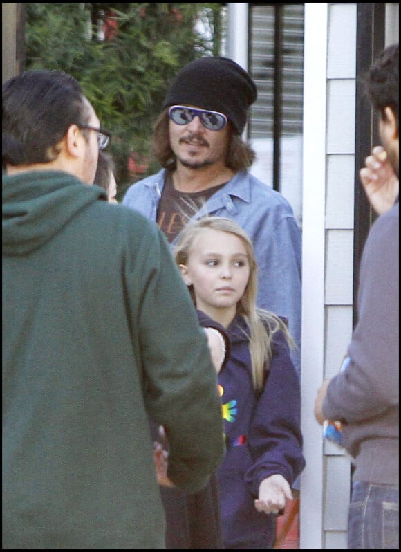 Johnny Depp et Lily-Rose Depp, enfant