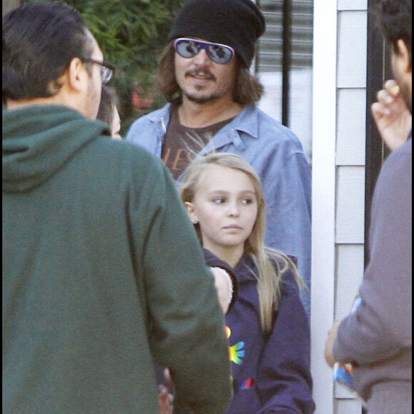 Johnny Depp et Lily-Rose Depp, enfant