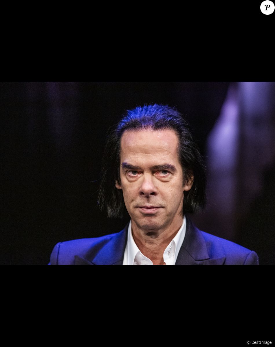 Nick Cave en conférence de presse pour la promotion de son exposition "Stranger Than Kindness" à Copenhague. Le 2 novembre 2020
