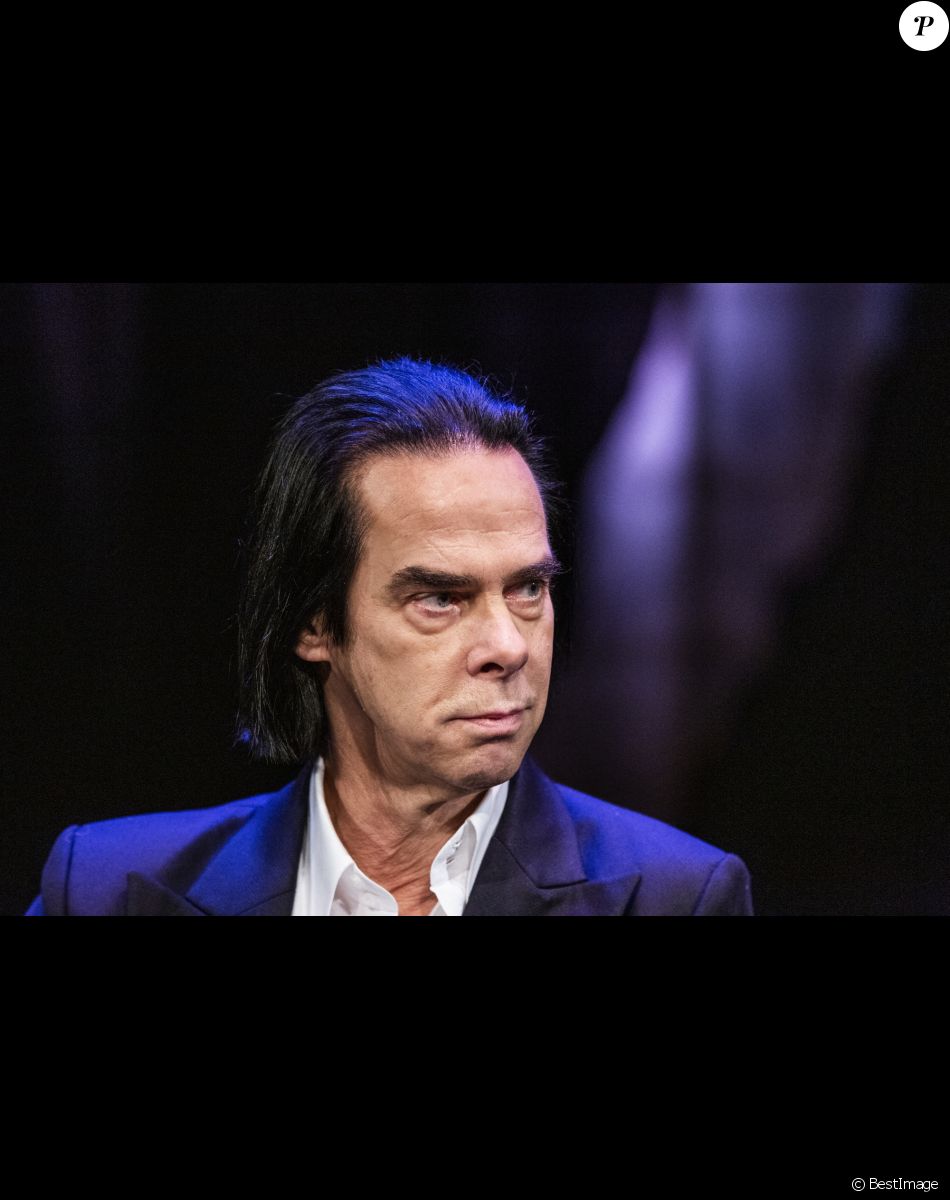 Nick Cave en conférence de presse pour la promotion de son exposition "Stranger Than Kindness" à Copenhague. Le 2 novembre 2020