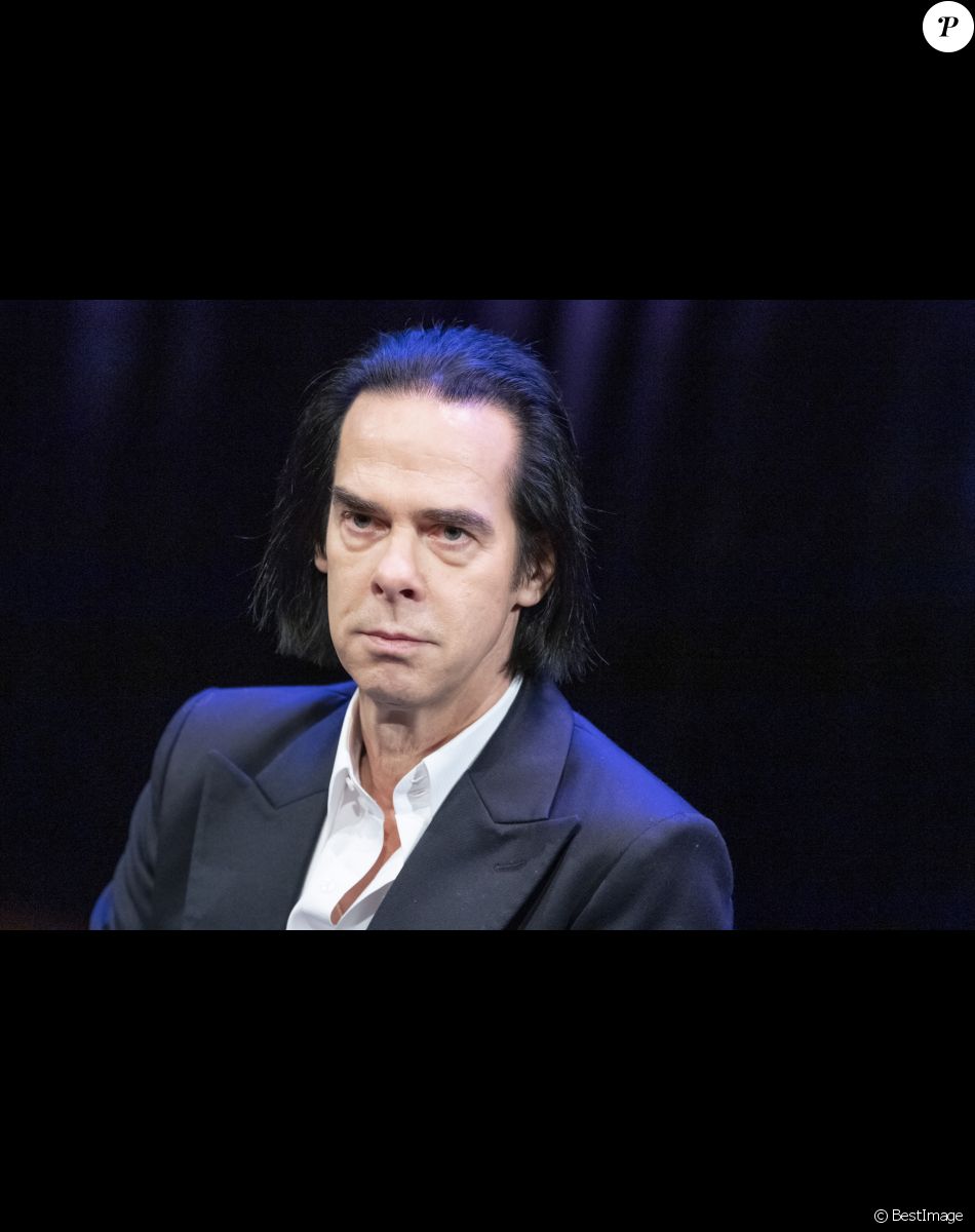 Nick Cave en conférence de presse pour la promotion de son exposition "Stranger Than Kindness" à Copenhague. Le 2 novembre 2020