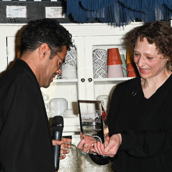 Exclusif - Jamel Debbouze et Annelise Clément - Remise du prix Adami de l'artiste citoyen à Jamel Debbouze au Bar à Bulles à Paris, France, le 9 mai 2022. © Coadic Guirec/Bestimage 