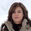 Elisabetta Canalis en plein tournage en Suisse, le 28 janvier 2010