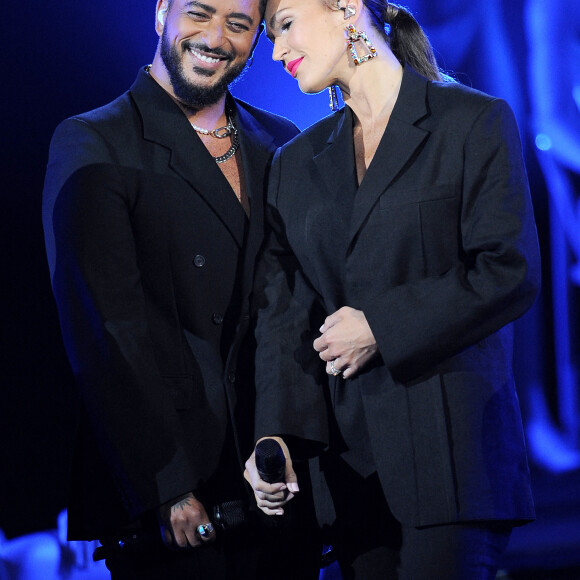 Vitaa et Slimane - Enregistrement de la 2ème partie de soirée de l'émission "La Chanson secrète 9" à la Seine musicale à Paris © Gaffiot-Moreau / Bestimage 