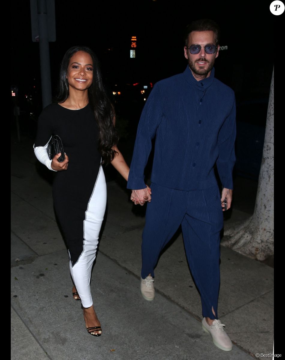 Exclusif - Christina Milian, Matt Pokora - Les célébrités arrivent à la soirée du 34 ème anniversaire d'Umar Kamani, PDG et co-fondateur de la marque de vêtements "Pretty Little Thing", à Los Angeles, le 21 mars 2022.