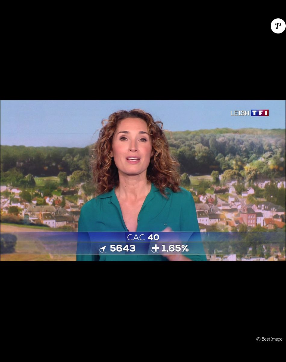 Illustration du 1er journal de 13h présenté par Marie-Sophie Lacarrau et diffusé sur TF1 en direct , Paris, le 4 janvier 2020